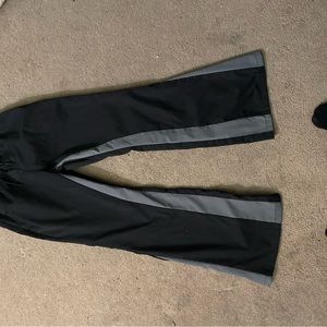 flared black sweats small